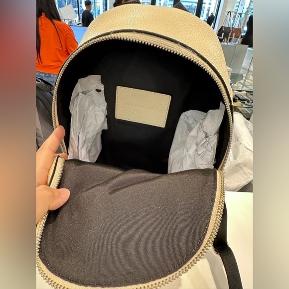 NWT! NEW! Marc Jacobs Leather Backpack -Small Cream Marshmallow main image 5